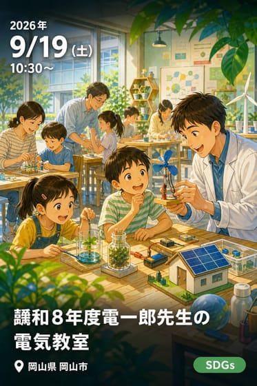 䅄和8年度電一郎先生の電気教室（4/18・6/20・8/15・9/19・10/17・12/19・2/20）